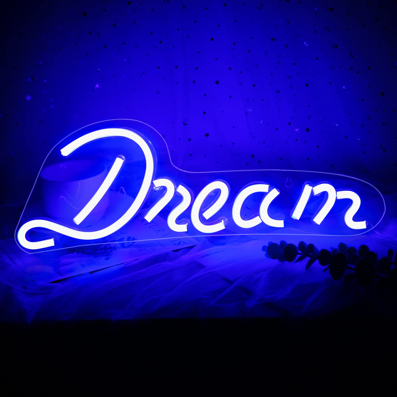 Dream Neon Signs for Wall Decor Dream Neon Lights for Bedroom Living Room Kids Game Room Bar Party Wedding Christmas Decor