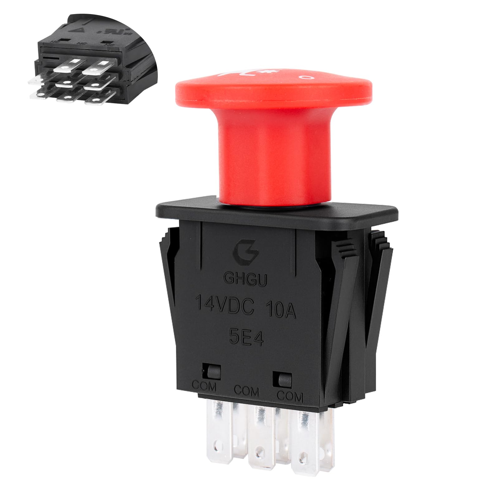 8 terminali interruttore presa di forza 10 AMP falciatrice interruttore frizione per Delta 6204 6201 interruttori Pto compatibili Hustler Dixie Chopper Husqvarna parti tosaerba Classic RZT Pro Series