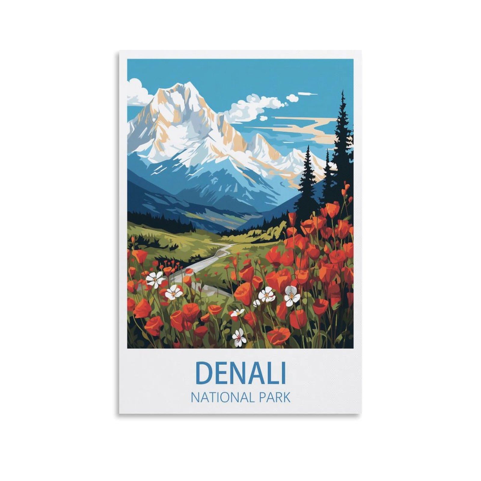 EZMLFA 5D Diamond Painting Kits for Adults,Denali National Park,Diamond Painting,Landscape Gem Art Kits Adult and Crafts Home Decor 30x40cm
