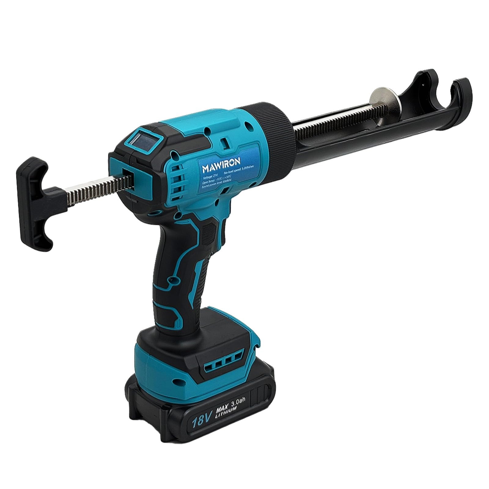 Akumulatorowa prasa kartuszowa kompatybilna z akumulatorem Makita 18 V, światłem LED, elektryczny pistolet na kartusze silikonowe, do wkładów 300-310 ml (bez baterii)