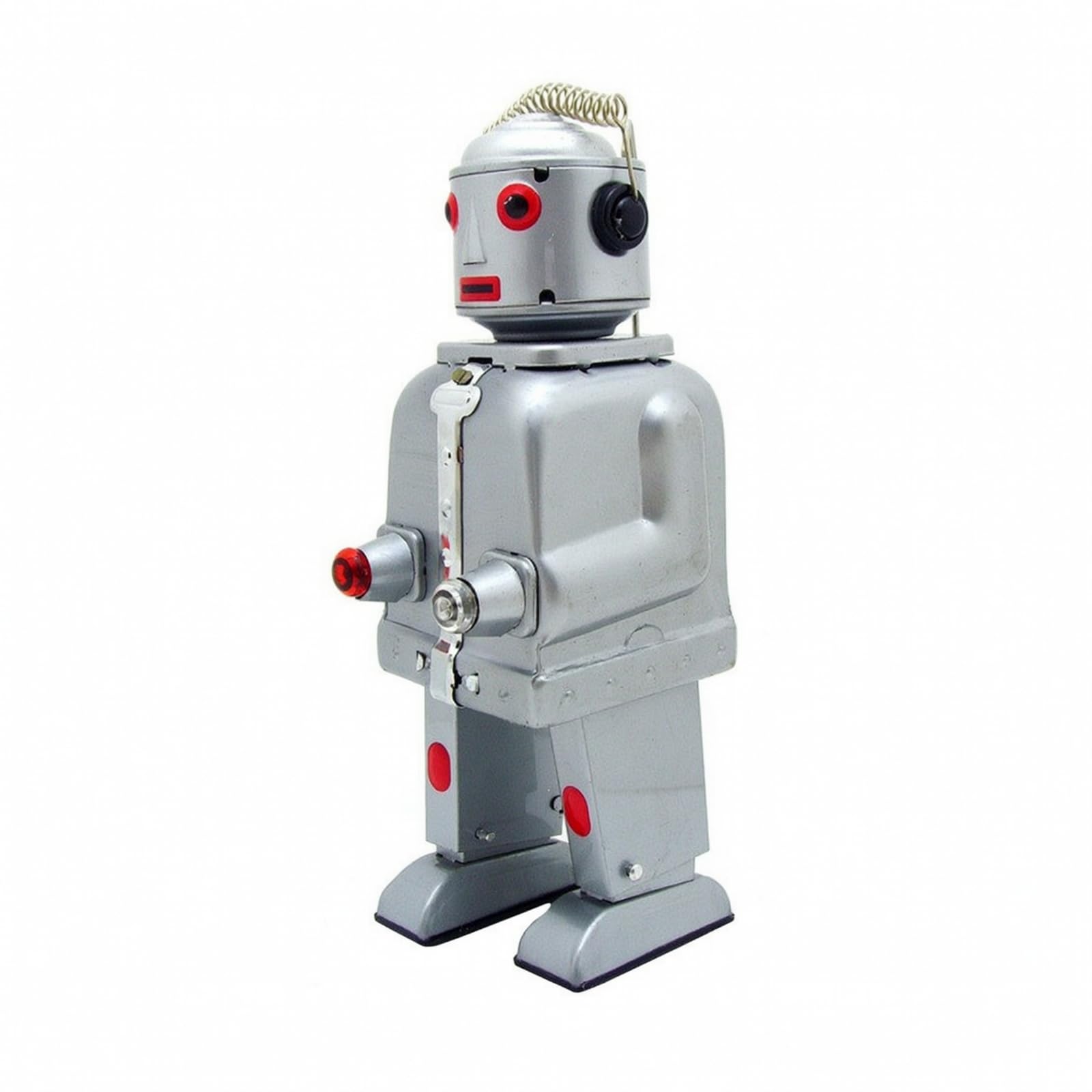rativ Metallrobot mit Uhrwk | Nostalgises Degn, Aufziehspielzeug, für Wohnung, Café, Samml, wasene,