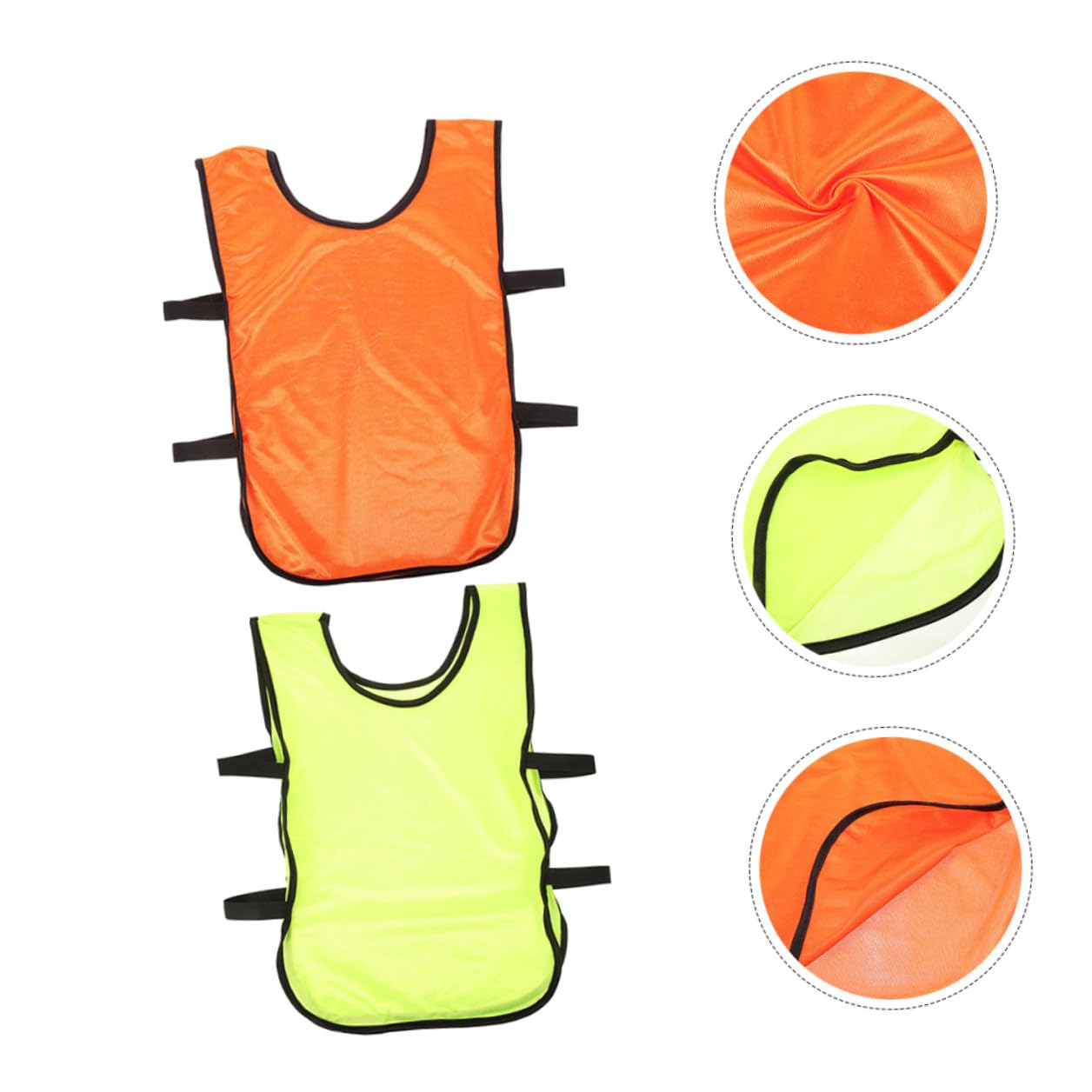 10 Chalecos de Entrenamiento de Fútbol y Traje de Entrenamiento de Baloncesto, Petos Deportivos de Poliéster, Transpirables, Secado Rápido Correas Flexibles para Niños