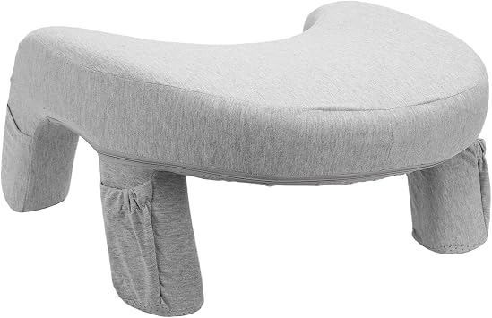 Lap Desk Pillow Lap Arm Support Pillow Reading with Memory Foam Removable Washable Cover for Living Room Bedroom Sofa Bed Deep Space Gray