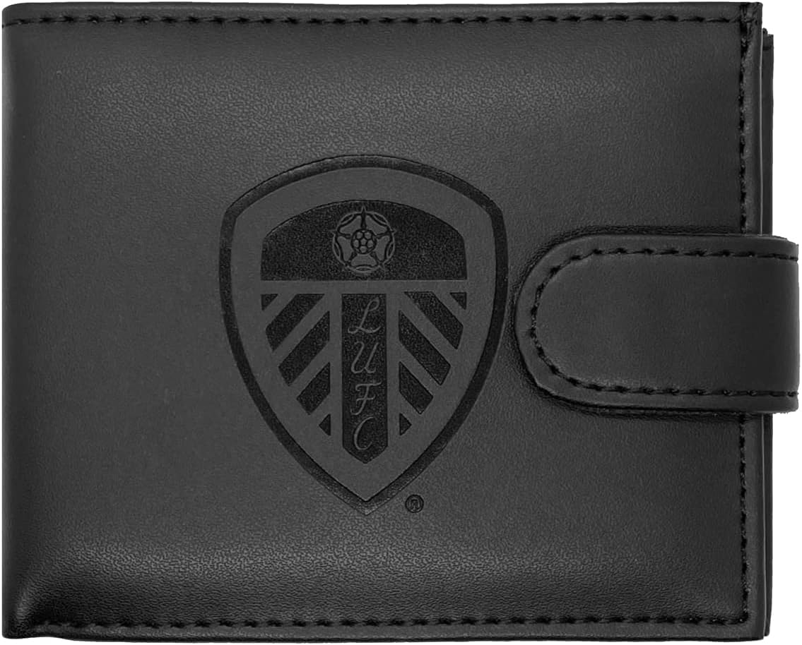 Leeds United FC. Embossed Leather Wallet Amazon.co.uk Fashion