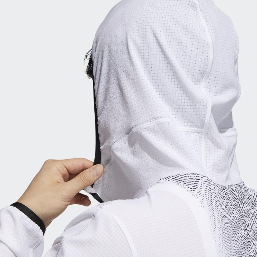 adidas Mens Training Heat.Rdy Warrior Light Woven Track Jacket, White - Image 8