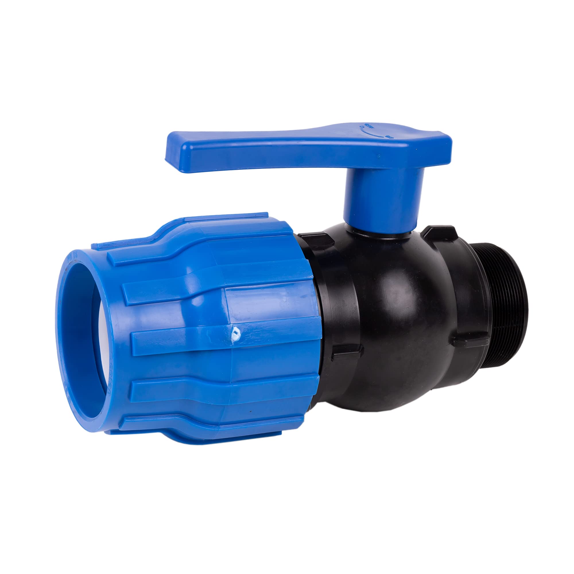 Cofan Enlace Válvula de Bola | Rosca Macho PP PN16 | Medida: 90 x 3"