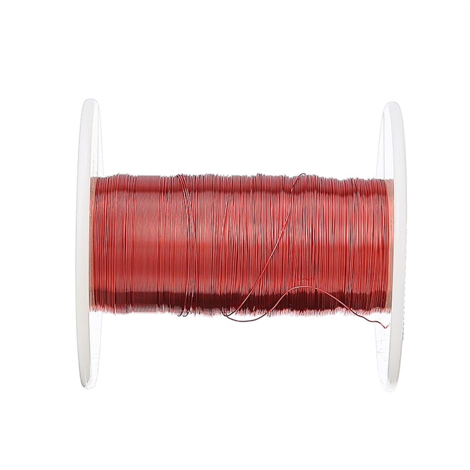 ELLANA Cable Flexible Relay Electric Meter Coil Winding, 100m*0.2mm Magnet Wire, Enameled Copper Wire, Red Magnetic Wire Inductance Coil Extension Connector