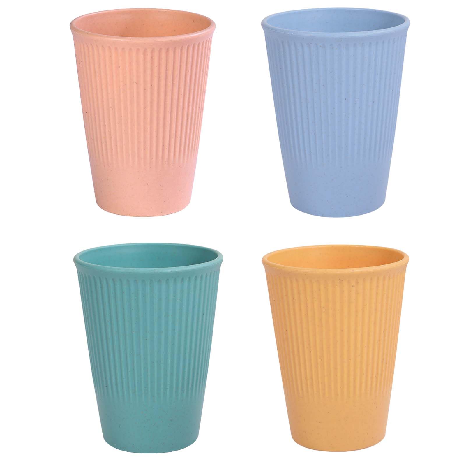 Set 4 Bicchieri Per Bagno In Plastica - Viaggio E Collutorio - Multicolore, Senza BPA - 2