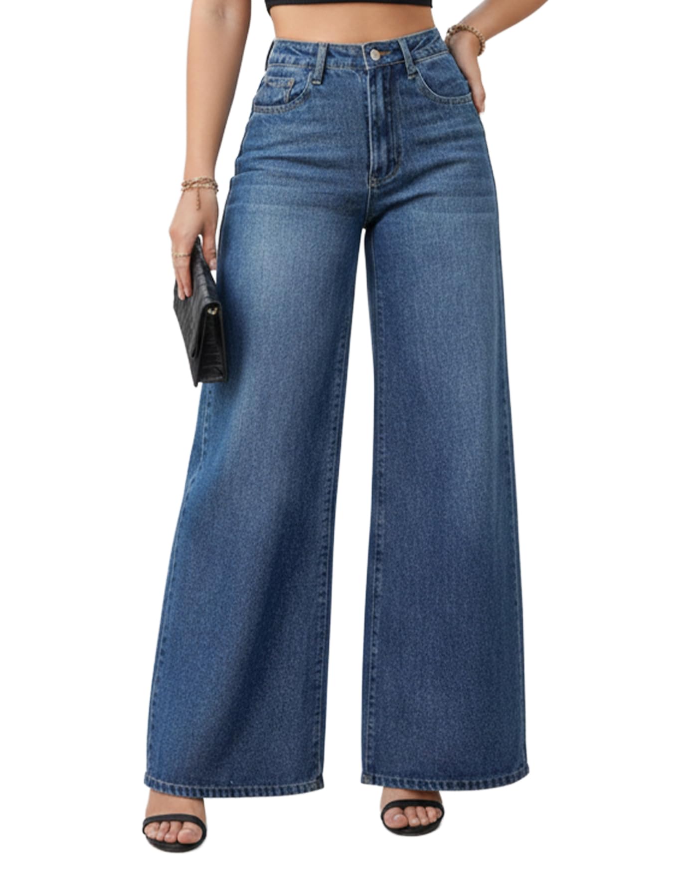 Women's Relaxed Fit High Rise Jeans || Woman Jean's || Women Baggy Jeans || Jean's for Womens || Loose Jean for Women's || Oversized Woman baggys Blue-image-20