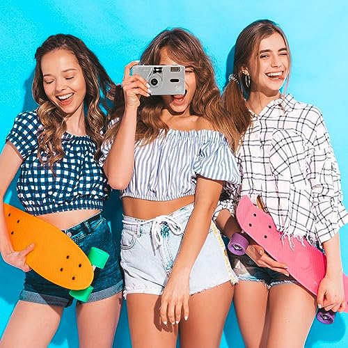 Clikoze Reusable Film Camera Bundle includes Kodak M35 35mm Film Camera, Kodak 35mm film 36 exposures and Tips Card (Grey)