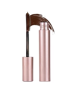 3D Curling Iron Wand Mascara - Volumizing Telescopic Mascara, Waterproof & Smudge-Proof, Liquid Lash Extensions Look, No Clumps, Flakes or Residue, Salon-Like Bold Lashes Brown
