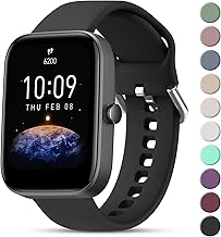 Vanjua Bands for Amazfit - Bip Bands & GTS Straps, 20mm Quick Release Soft Silicone Strap