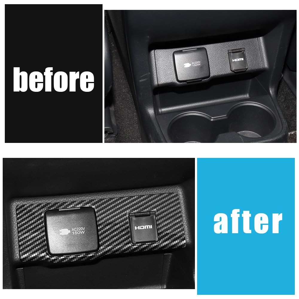 Amazon.com: ERIDANUS Auto Accessories Fit for Toyota Sienna 2025 2024 2023  2022 2021 Middle Console Rear Air Outlet Cigarette Lighter Trim (Carbon  Fiber for High Configuration) ABS 1 PCS : Automotive