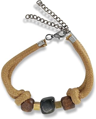 Boho Healing Crystal Beads Men Bracelets, Handmade Ankle Wrist Braided Bracelet Stacks for Women Jewelry Couples Friendship Strand Bracelets Yellow/Green/Gray/Light Brown/Dark Brown