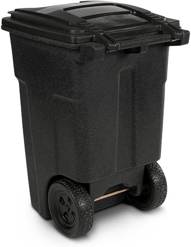 Miniatura 2 de Toter 48 Gales Papelera de piedra negra con ruedas