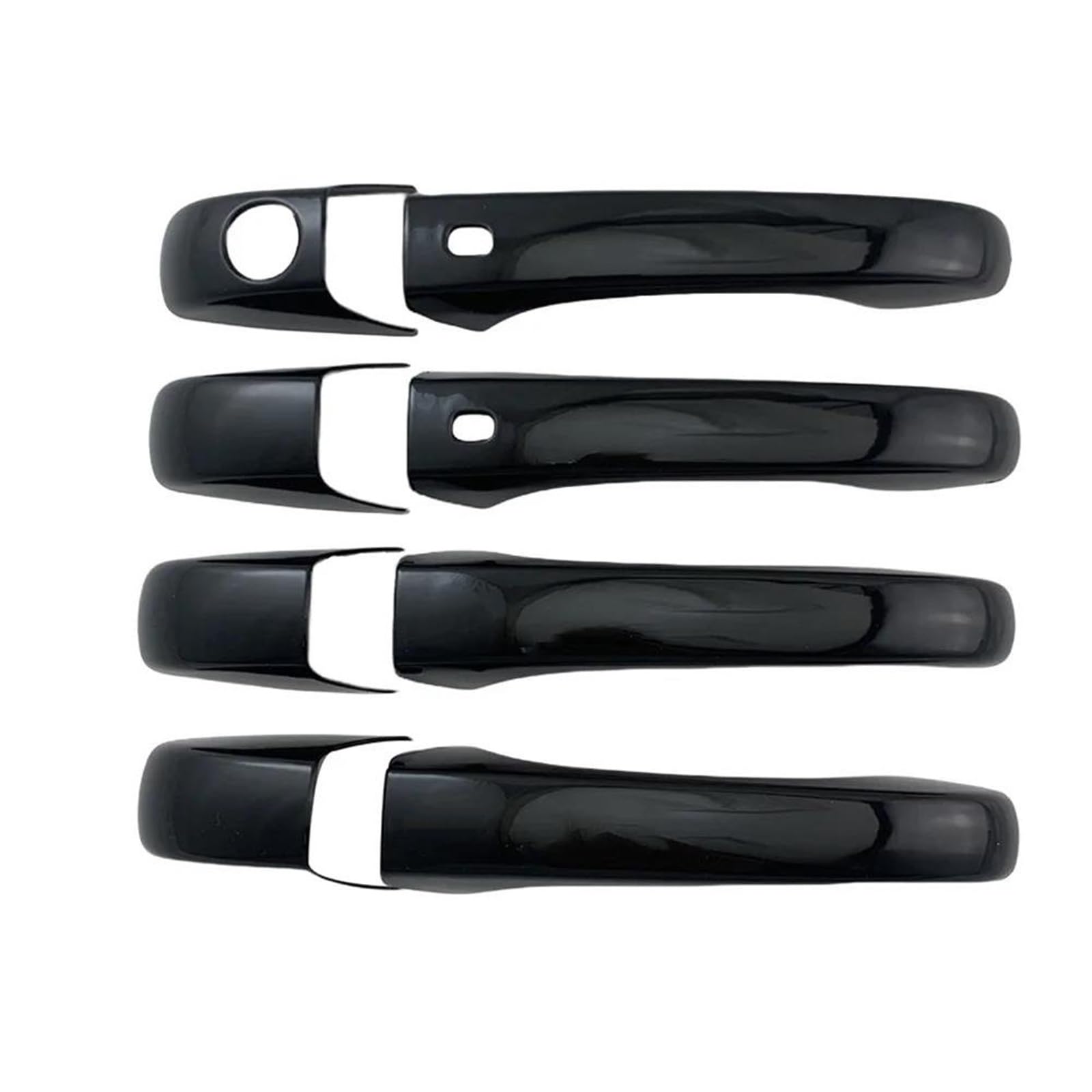 Yytemd Gloss Black 2 Smart Door Handle Cover Exterior Parts Car Accessories For Journey 2005-2010 Chrome(Gloss Black 2 Smart)