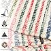 Chardin home Rag Rug Collection- White and Multi Color Chindi Rugs, 2x7 Feet, Long, Boho, Handmade Striped Runner Rug for Bedroom, Living Room, Kitchen and hallways- Bright and Colorful Rugs