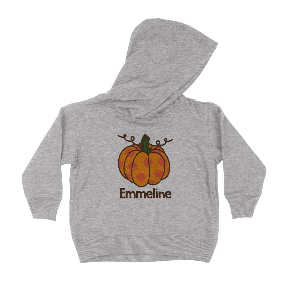 Pumpkin Emmeline Kids Hoodie Sweatshirt Toddler 4T Heather Grey