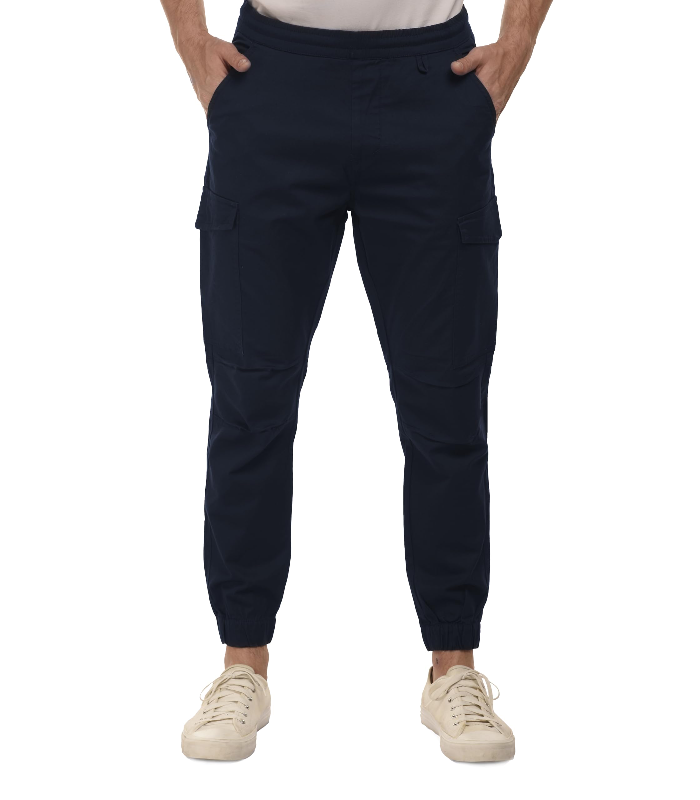 Men's Everyday Casual Light Stretch Cotton Cargo Pants | Chinos Cargo for Men | Trousers (Regular Fit)
