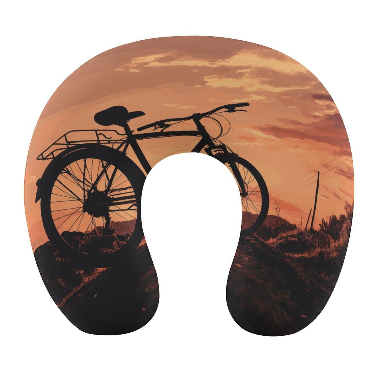 FekiLoot Road Bicycle Travel Pillow,U Shaped Office Napping Pillow Support Neck and Head Comfortable Travel Neck Pillow U Shape Sleeping Essentials for Long Haul Flights