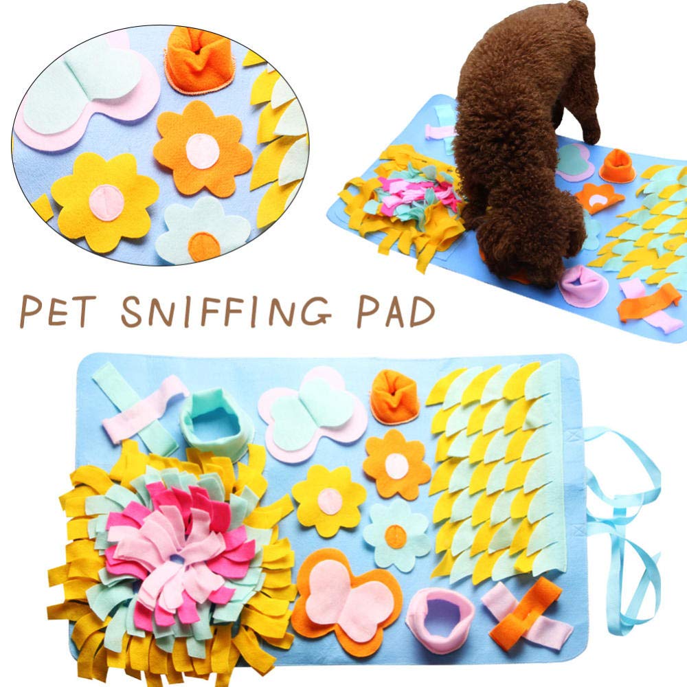 Trainingspads Für Hunde Welpe Nosework Fleece Pads Puzzle Pet Dog Snuffle Mat Waschbare Matte Trainingsdecke Fütterungsmatten Für Hunde Pet Toy 2St