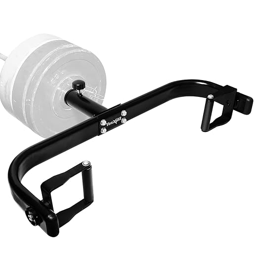 Yes4All 550LBS Multi-Grip Rowing Landmine Handle, T Bar LAT, Viking Press fits 1 & 2" Bar Sturdy Design, Easy to Install