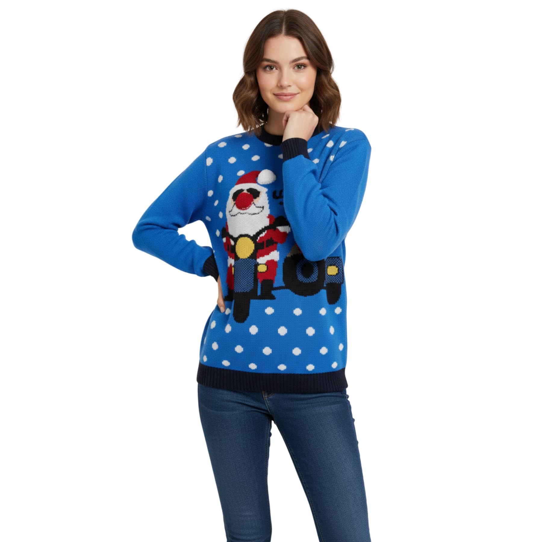 Nowy męski damski renifer gwiazda Boże Narodzenie sweter unisex nowość sweter top
