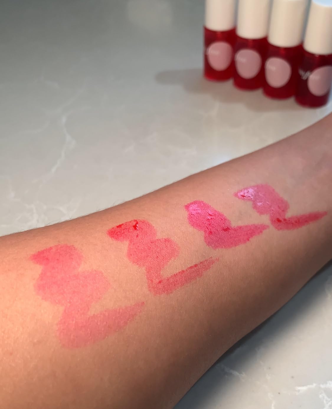 bayfree Lip Tint Stain Set, 3 PCS Korean Water Tint Lightweight Non-sticky, Waterproof Long Lasting Liquid Blush & Lip Stain, Transfer-Proof, Matte Finish Lip Color Makeup (fruit platter)