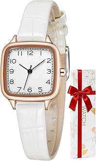 – Ladies Watches Minimalist Analogue - Elegant Classic Women Wrist Watch Leather Strap for Ladies Girls