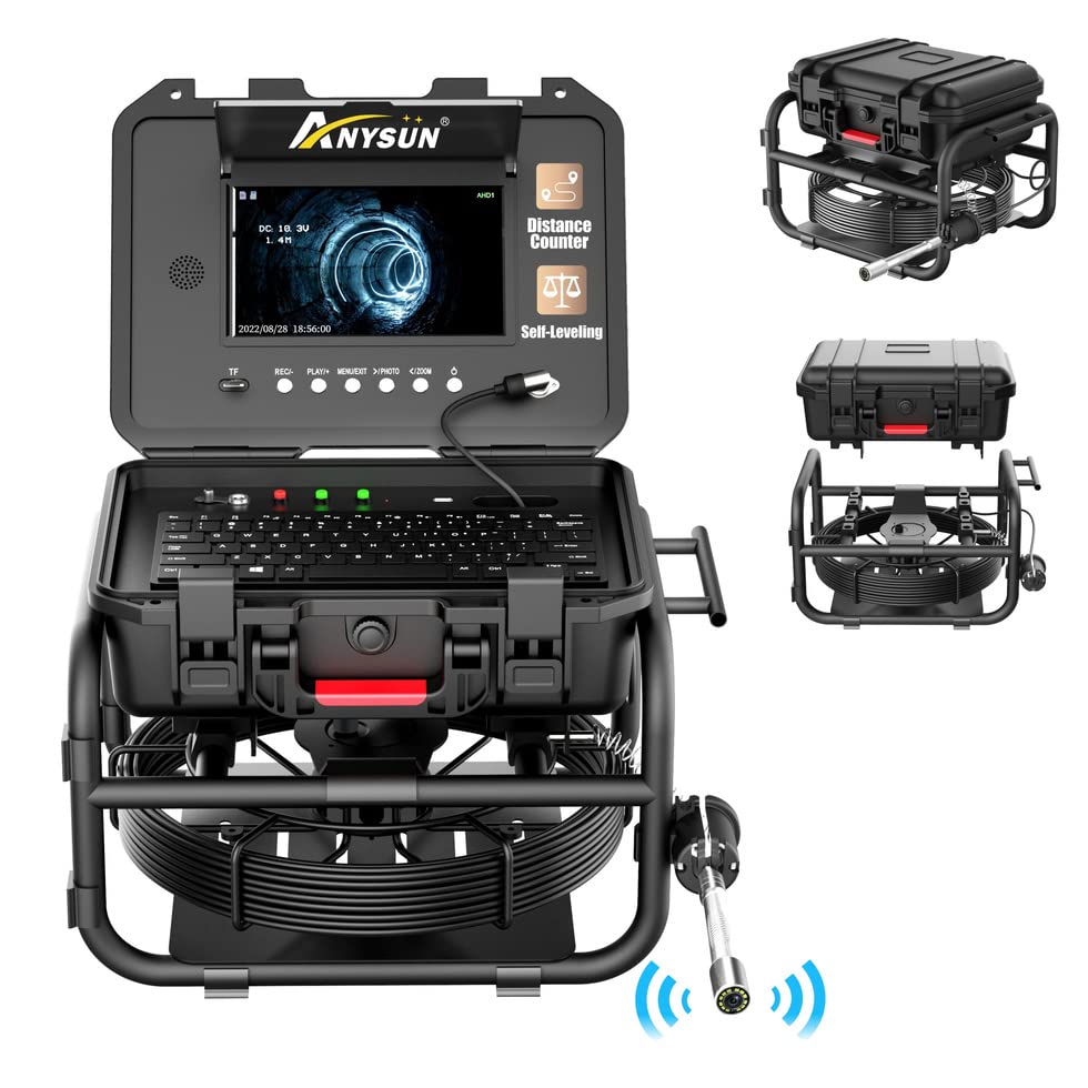 Buy Anysun Sewer Inspection Camera SelfLeveling 512Hz Sonde Meter
