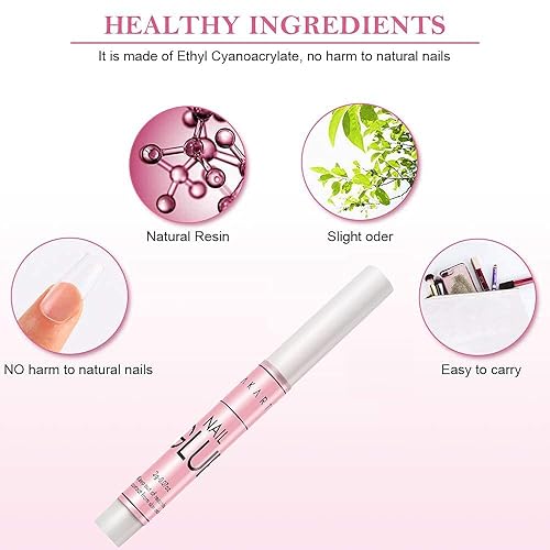 Miniatura 9 de Makartt Soporte de uñas acrílicas, soporte de práctica de uñas, puntas de uñas magnéticas, paquete de soportes de práctica, pegamento de uñas súper