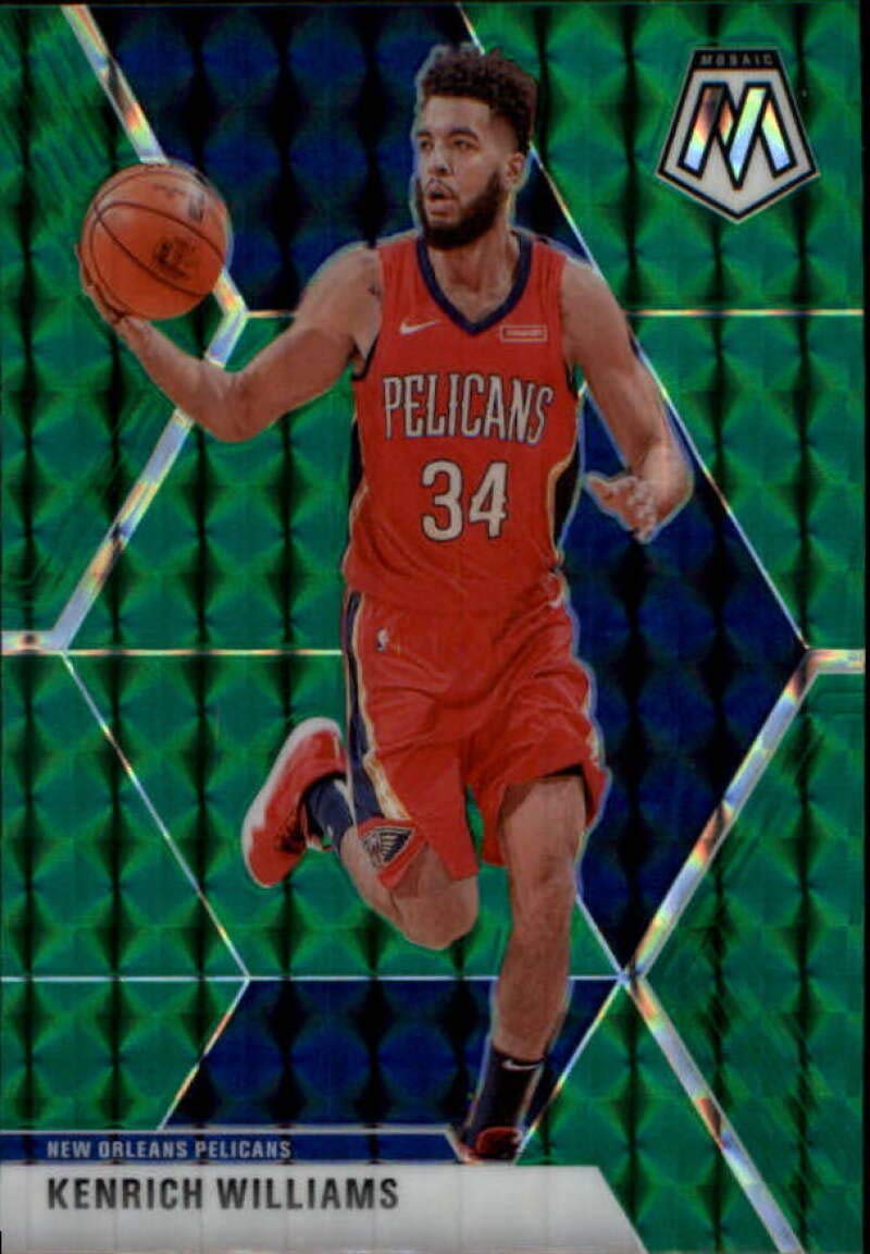 2019-20 Panini Mosaic Green #176 Kenrich Williams New Orleans Pelicans NBA Basketball Trading Card