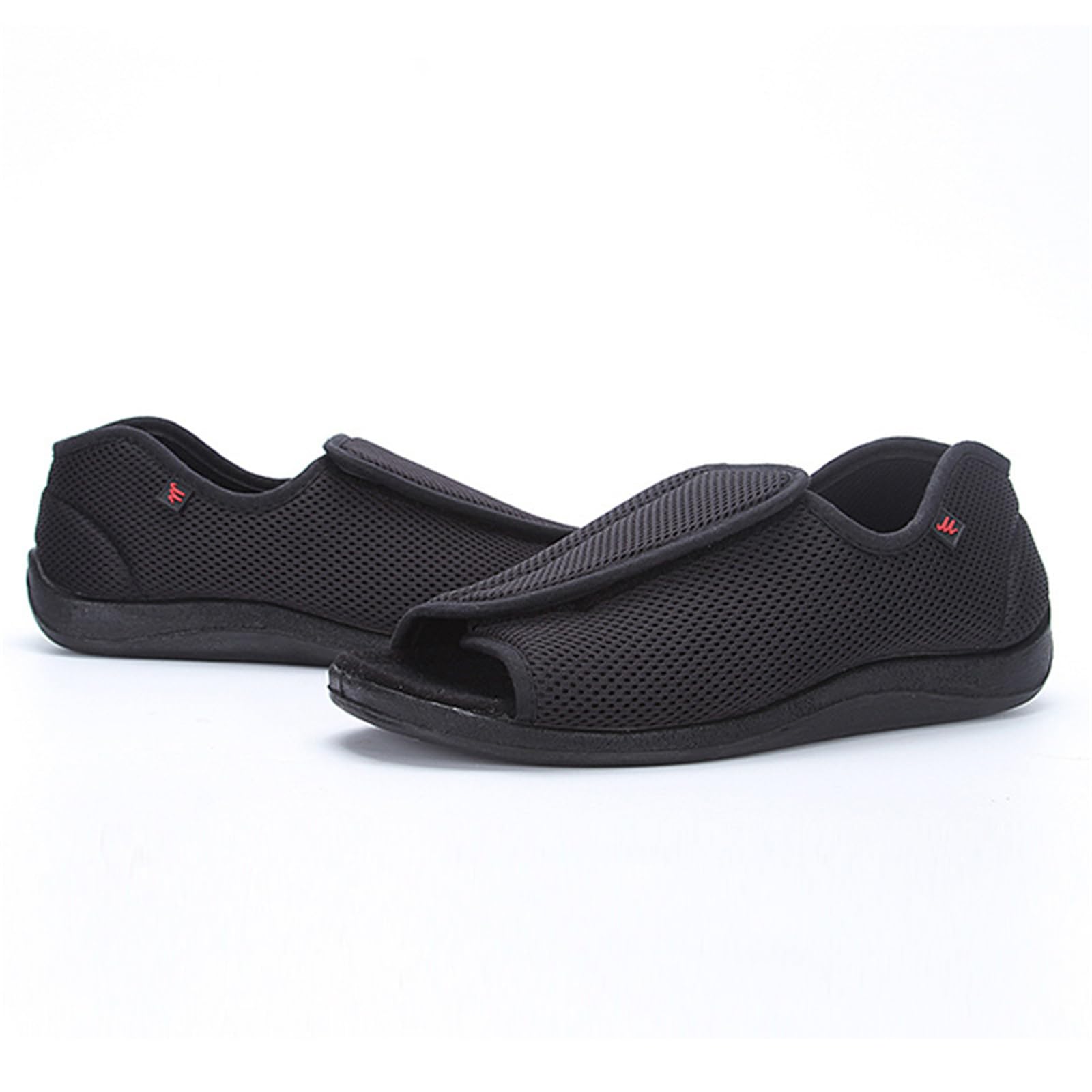 Zapatillas Hombre Zapatos para Diabéticos Ajustables Sandalias para Caminar con Punta Abierta Extra Ancha para Pies Hinchados Y Edemas