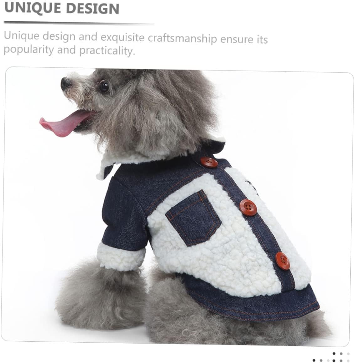 Angoily 3pcs Warm Dog Jacket Stylish Windproof Pet Coat for Cold Weather Adorable Fleece Clothing for Dogs for Breeds Reusable and Easy to