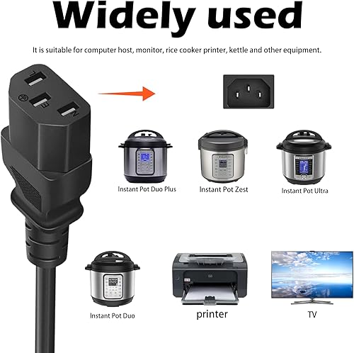Miniatura 3 de Cable de alimentación para olla a presión eléctrica instantánea, olla rápida de potencia, olla arrocera, microondas, máquina de leche de soja y más