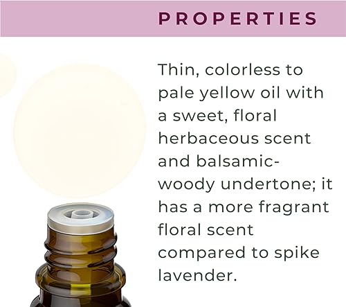 Miniatura 6 de Aceite esencial orgánico de lavanda USDA 100% puro y natural sin diluir Vegano sin OMG sin crueldad Aromaterapia prémium para baños difusores y