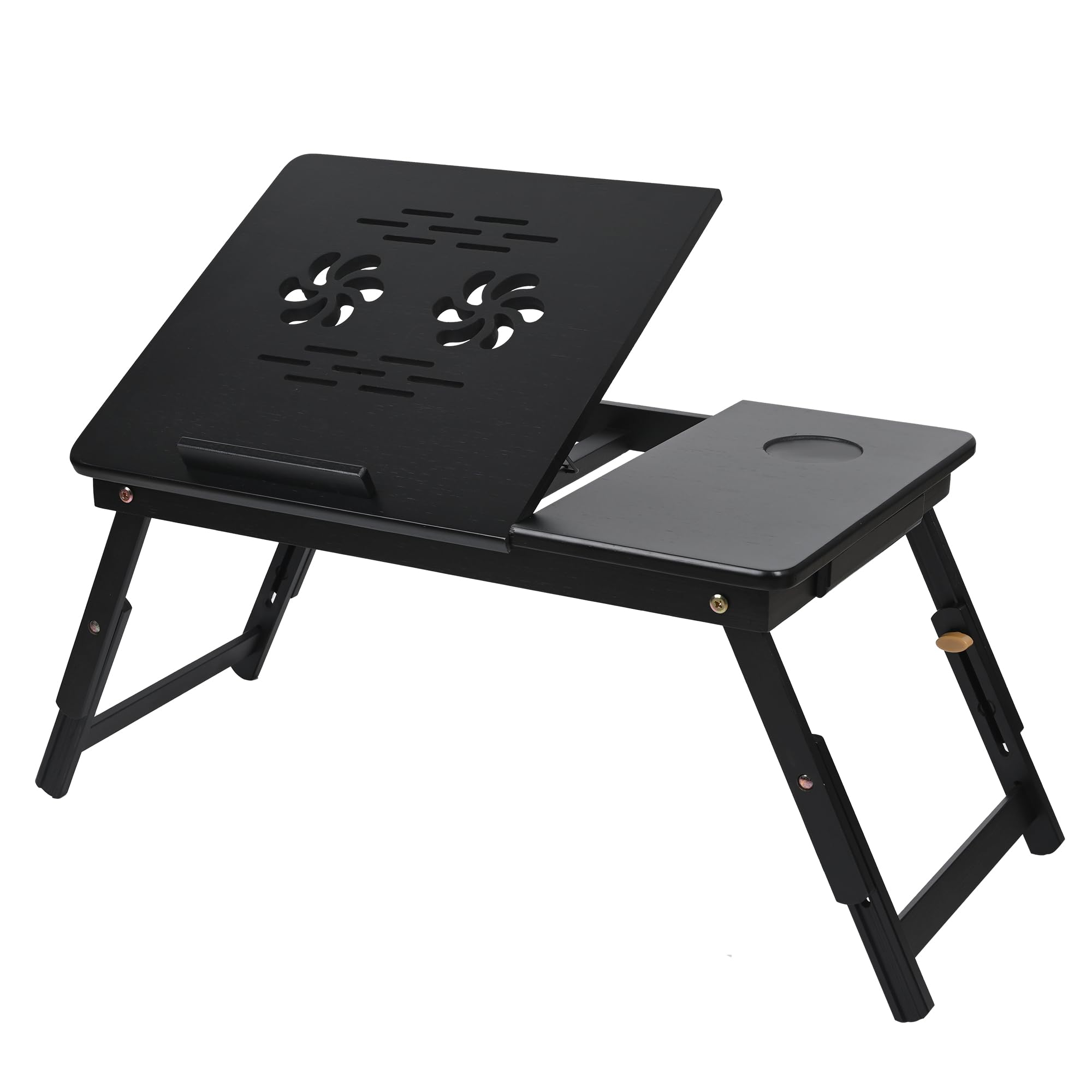 vasmia table de lit bambou inclinable