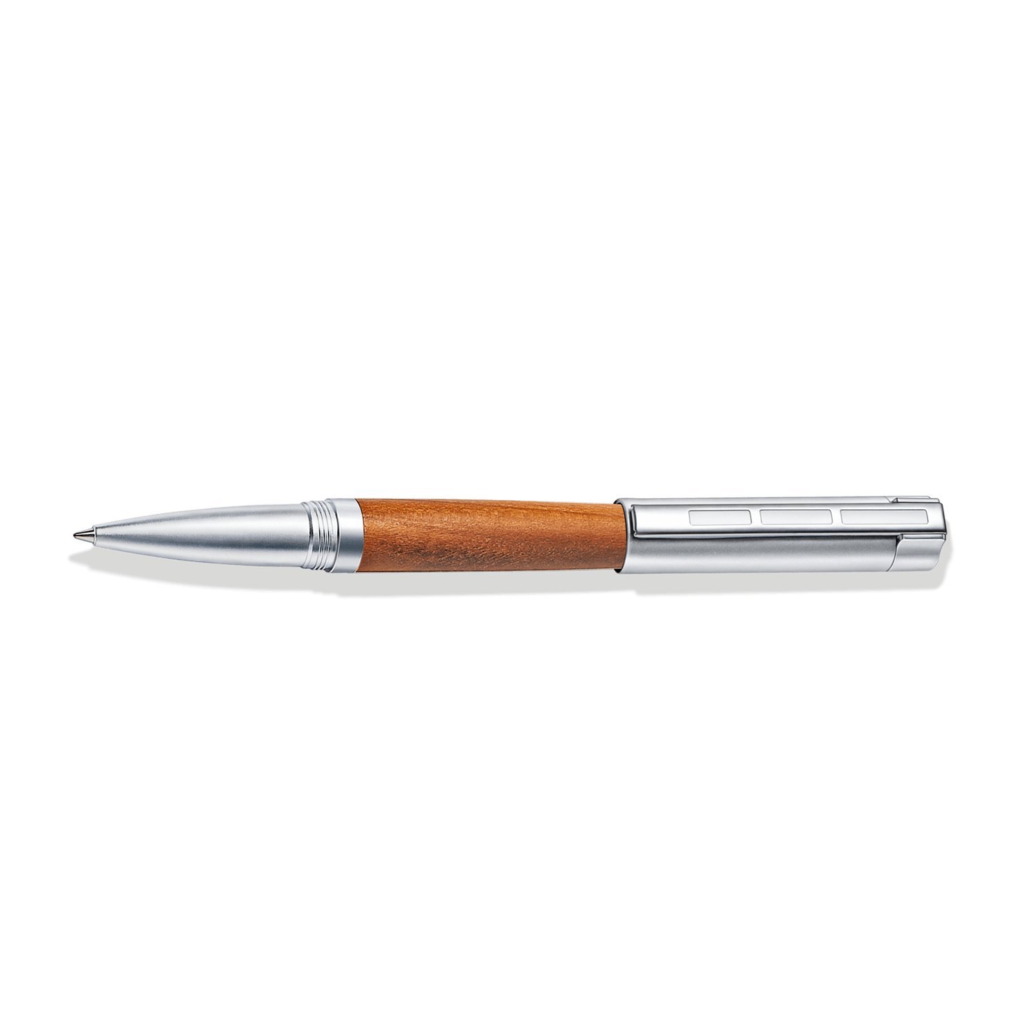 STAEDTLER Initium Lignum Tintenroller, Pflaumenholz, M, schwarz, Made in Germany, mit edler Geschenkverpackung, 9PM221M-9