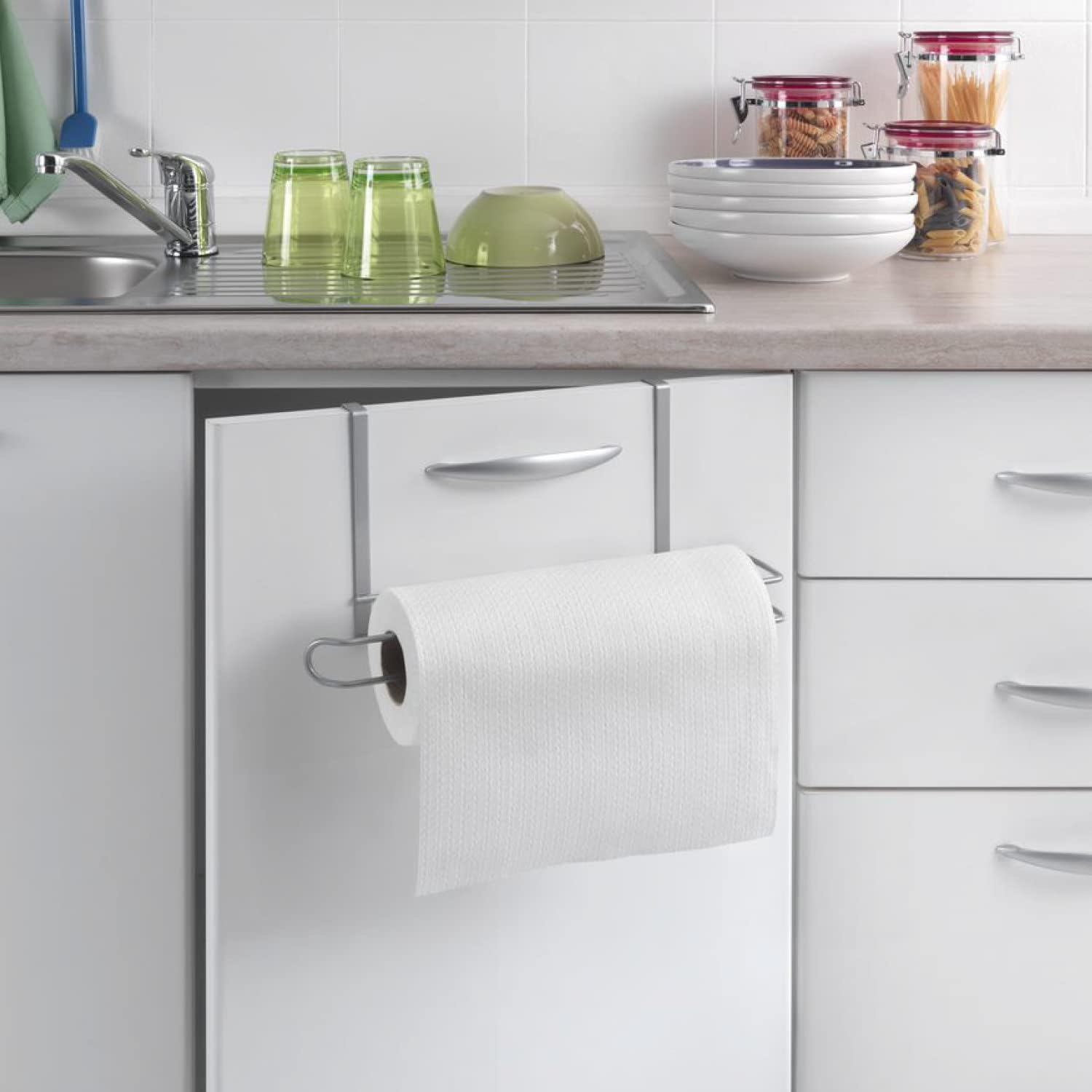 Metaltex Paper Holder Easy Roll, Metal, Silver, 36 x 18 x 10 Centimeters