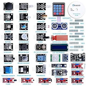 ELEGOO Geavanceerde 37-in-1 Sensormodule Bouwpakket Compatibel met Arduino IDE met Handleiding voor Elektronicaprojecten