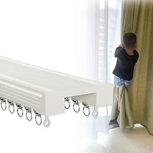 SXCXBH Perde Ray  1 ila 3 Metre Tavan Perdesi i in  ift Ray Perdeleri Kavisli Ray Balkon i in Kayar Ray/Pencere K lavuzu Ray  Esnek  ubuk Aksesuar