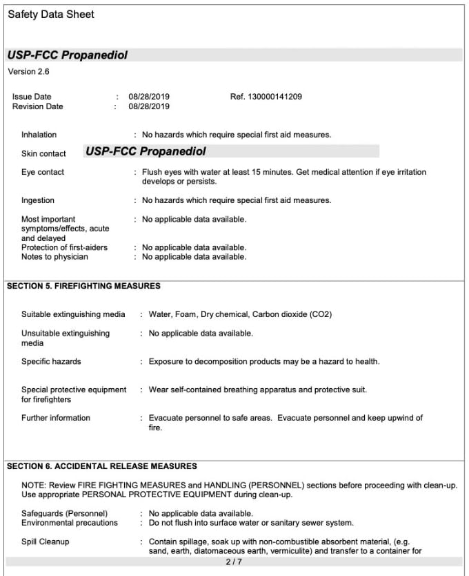 Miniatura 6 de 1,3 Propanodiol - Grado Alimenticio - USP