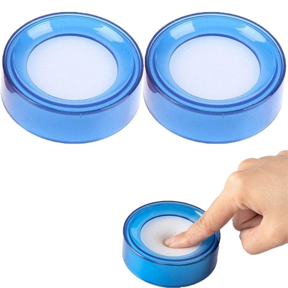 Spugna Smorzatore Dito Bagnato 2 Pezzi Custodia Rotonda Carta Creativa