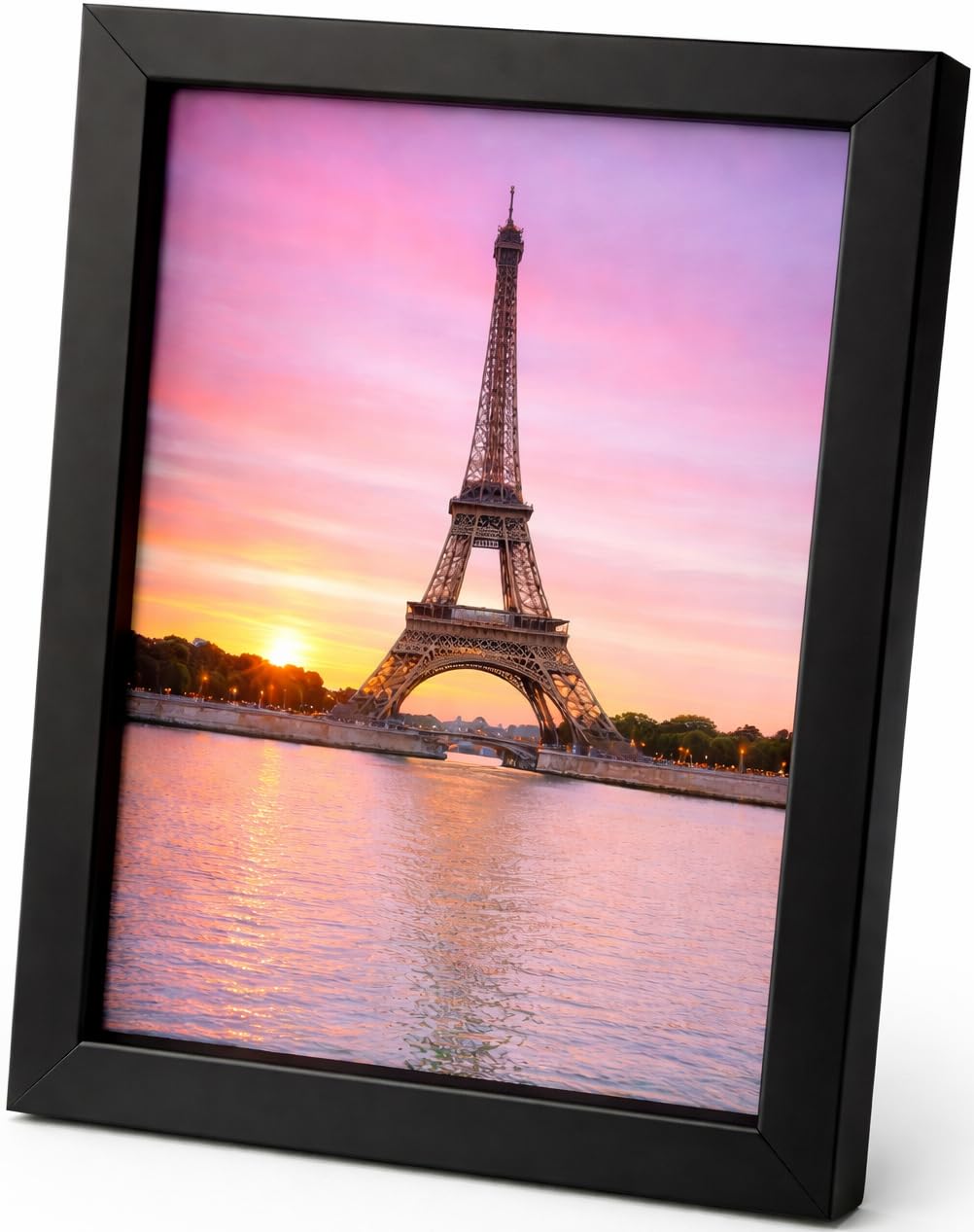 Abio Bilderrahmen 30x40cm Schwarz MDF Acrylglas Fotorahmen Frame Posterrahmen für Fotos Bilder Poster Rustikal Vintage Retro