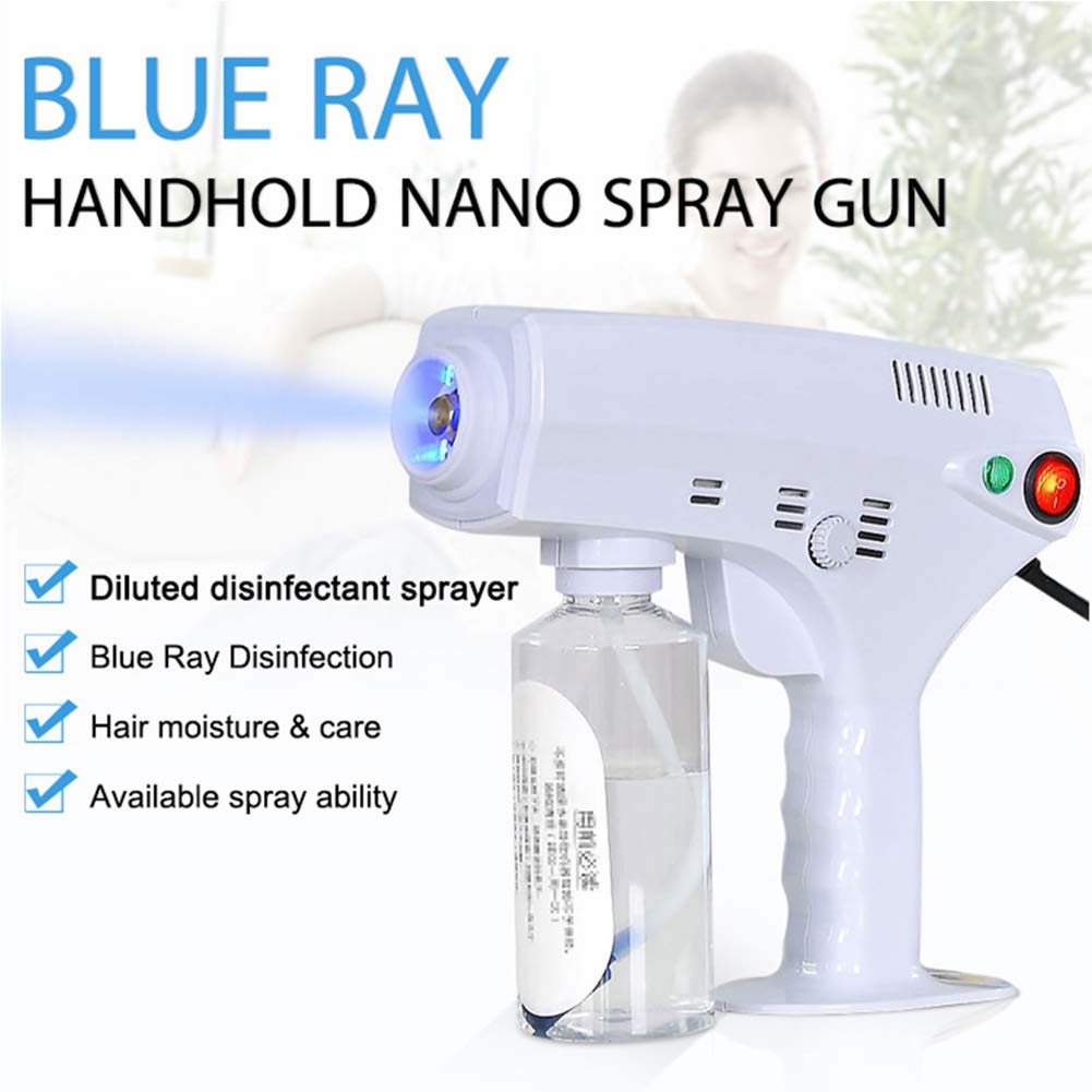 Disinfettante Portatile Pistola a Vapore 1200W Fogger Portatile per Macchina del Fumo Fogger 250ML Nebulizzatore per Auto da Interno casa,EU