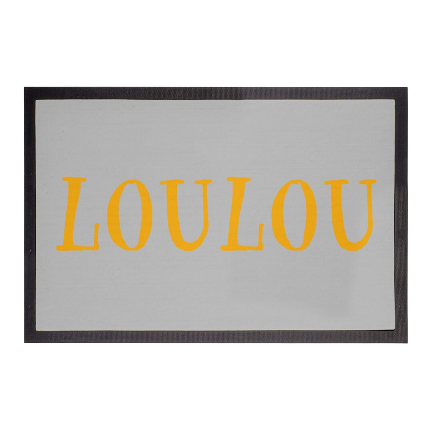 Paillasson gris Loulou Mignon : le tapis d'entrée parfait pour un nid douillet