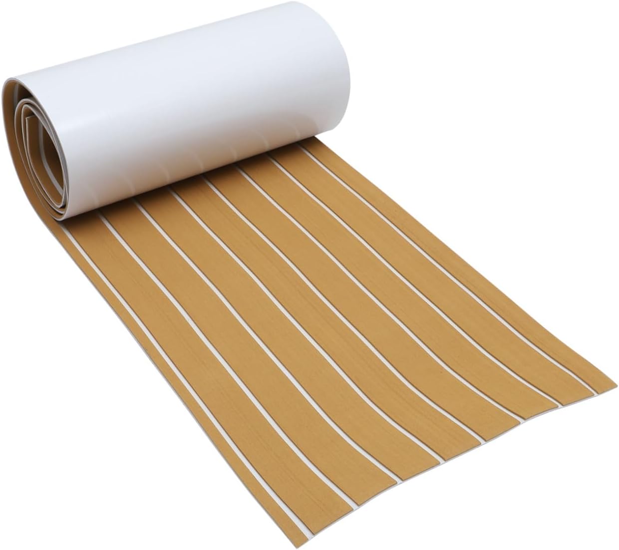 1Roll Self Adhesive Boat Flooring Mat Non Slip Decking Sheet for Use Durable Faux Design Easy Installation for Yachts and Boats