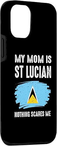 Miniatura 3 de Funda para iPhone 1212 Pro My Mom Is St Lucian Santa Lucía Pride Flag Heritage Roots