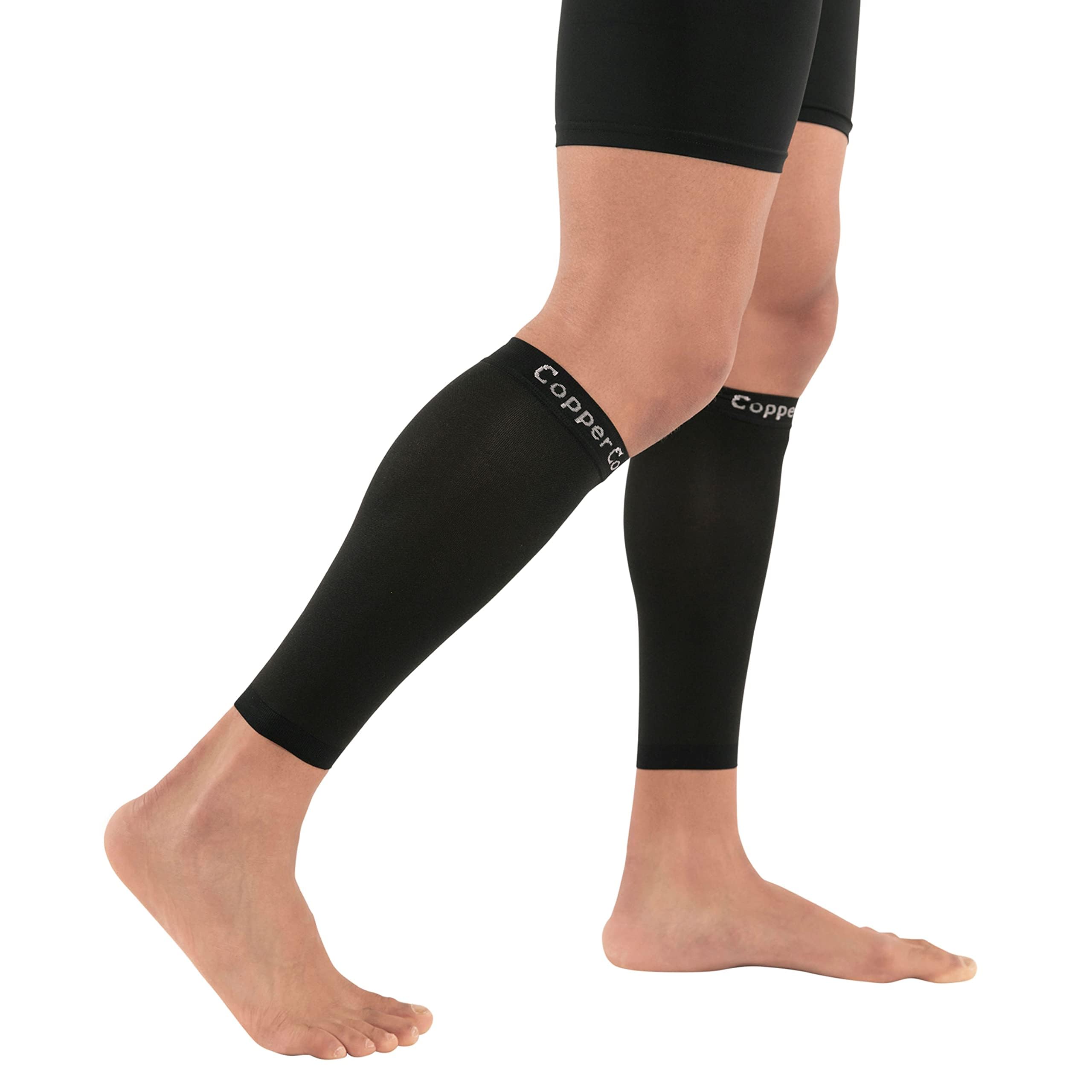 Calf Sleeves for Shin Splints, Varicose Veins, Arthritis, Sprains, Running, Cycling - Men & Women - 1 Pair