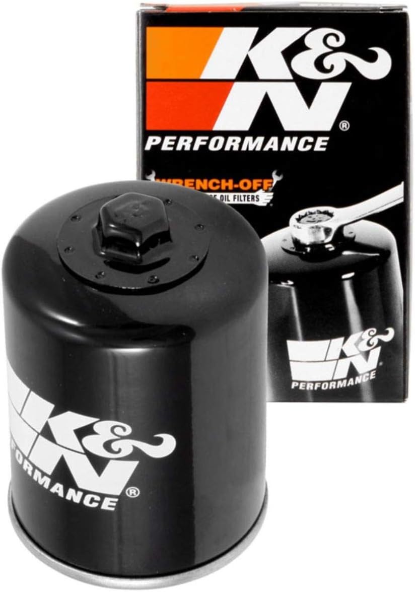 K&N Motorcycle Oil Filter High Performance, Premium, Designed to be used with